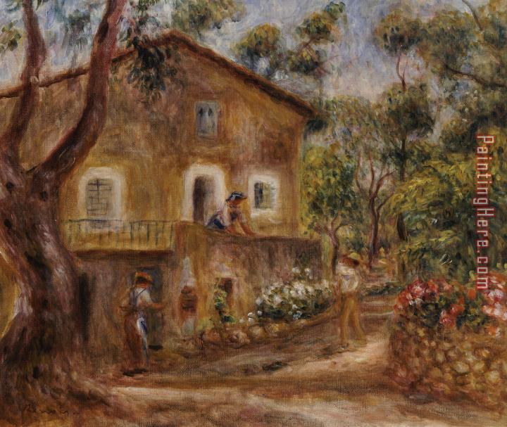 Pierre Auguste Renoir Collette's House at Cagne